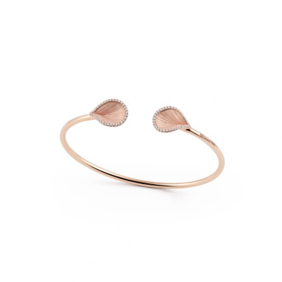 Bracelet AnnaMaria Cammilli Goccia Pink Champagne Gold avec diamants
