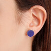 Boucles d\'oreilles Bronzallure Alba Stone Disc Lapis