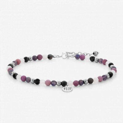 Bracelet de cheville - Anklet Pink fantasy - 4mm