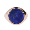 Bague Bronzallure Alba Petite Chevalière Lapis lazuli T56