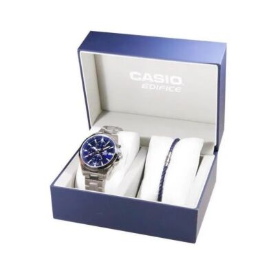 Coffret Montre Casio Collection Edifice Classic EFV-560D-2AVUEF + Bracelet