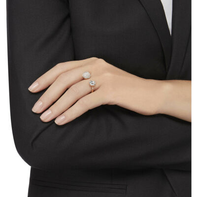 Bague Swarovski Forward Métal doré rose et cristaux T58