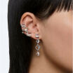Boucles d'oreilles asymétriques Swarovski Collection I Millenia pendant amovible