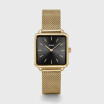 Montre CLUSE La Tétragone Mesh Black, Gold Colour