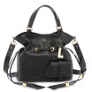 Sac à main seau Premier Flirt de Lancel cuir grainé Noir Taille M A1011010TU