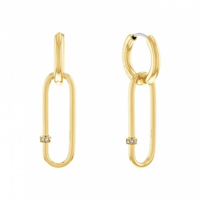 Boucles d'oreilles pendantes Calvin Klein avec cristaux 35000182