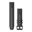 Bracelet de montre Garmin Quickfit 22 Silicone gris ardoise avec boucle noire