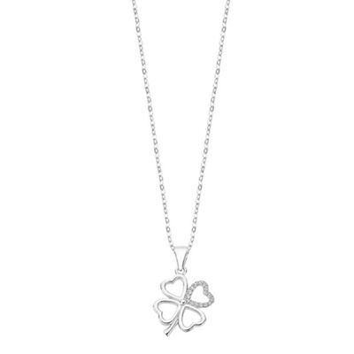 Collier Lotus Silver en argent motif coeurs trèfle LP3305-1/1