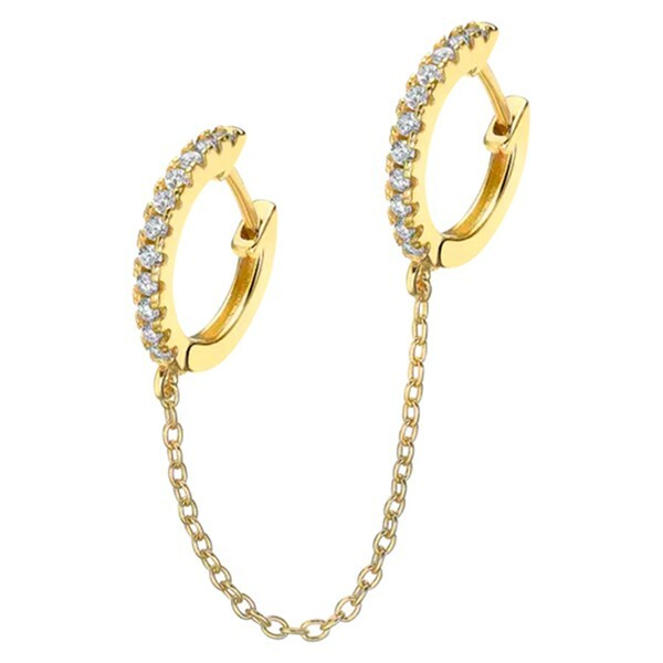 Boucles D'oreilles Cuff En Or - Sans Perçage - Hypoallergénique - Style Chic Et Moderne
