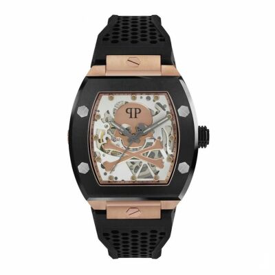 Montre Philipp Plein The $keleton Doré rose/Noir 44mm