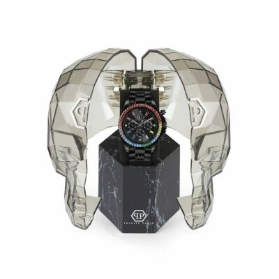 Montre Philipp Plein Nobile Noir/Cristaux Multicolores 43mm
