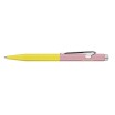 Stylo Bille Caran d'Ache 849 PAUL SMITH Chartreuse Yellow & Rose Pink - Édition Limitée