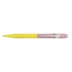 Stylo Bille Caran d'Ache 849 PAUL SMITH Chartreuse Yellow & Rose Pink - Édition Limitée