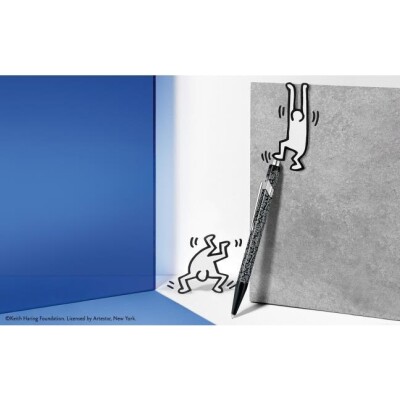 Stylo Bille Caran d'Ache 849 KEITH HARING Noir - Édition Spéciale