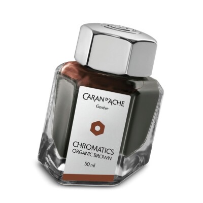 Encrier Caran d'Ache CHROMATICS Organic Brown 50 ml