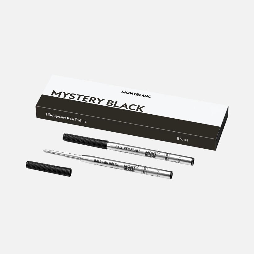 Boîte de 2 recharges pour stylo bille (L) Mystery Black