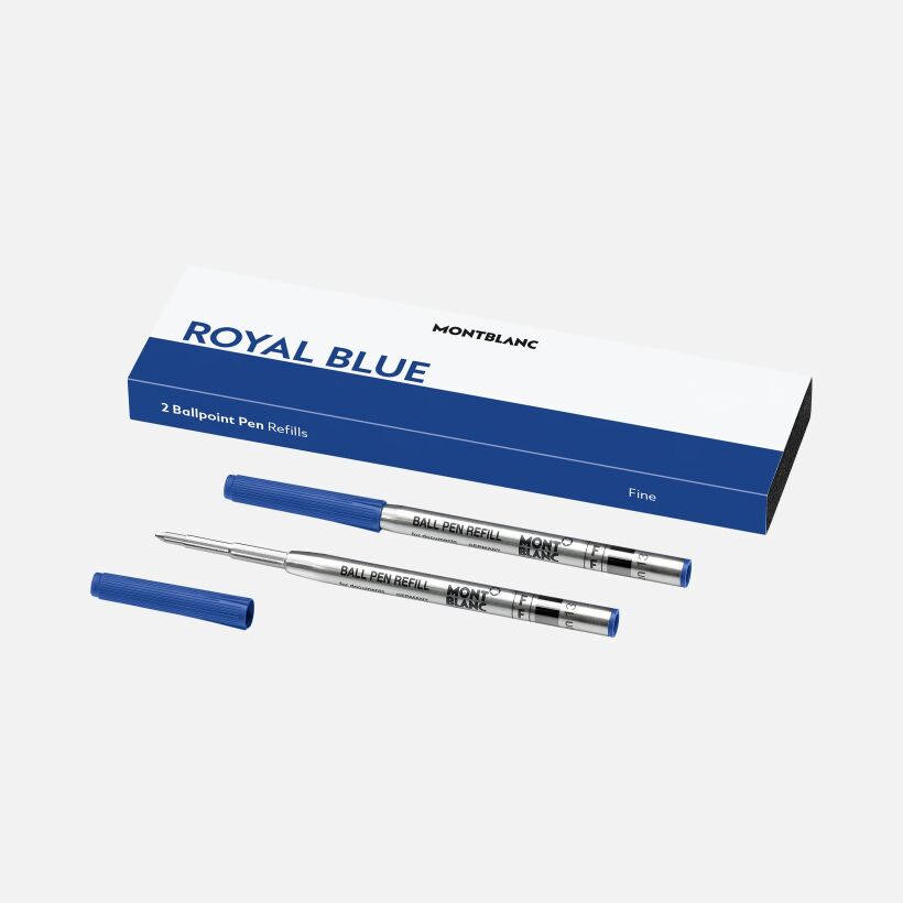 Boîte de 2 recharges pour stylo bille (F) Royal Blue