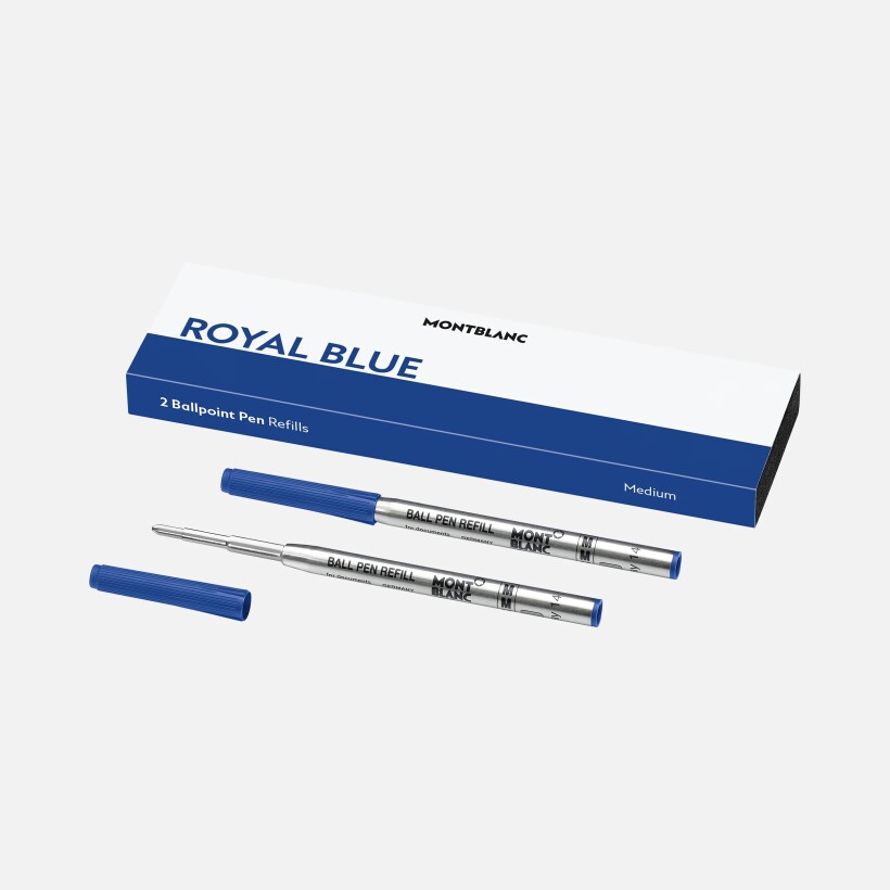 Boîte de 2 recharges pour stylo bille (M) Royal Blue