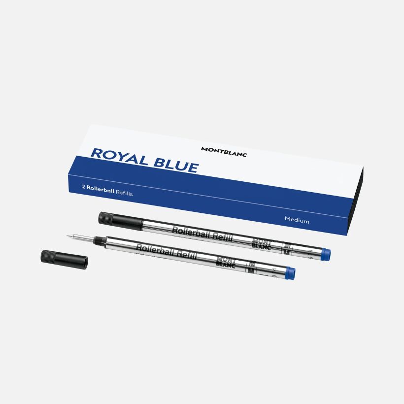 Boîte de 2 recharges pour rollerball (M), Royal Blue