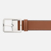 Ceinture Montblanc réversible de 35 mm en cuir naturel/gris