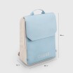 Le Réversible Backpack, Beige Light Blue, Silver Colour