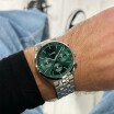 Anthéor Multifunction Watch Steel Green, Silver Colour