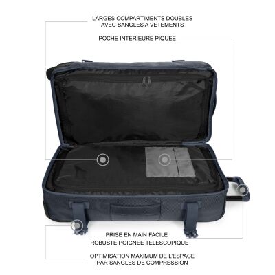 Valise Eastpak Tranverz M CNNCT Marine