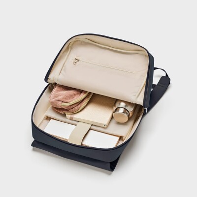 Nuitée Backpack, Dark Blue, Silver Colour