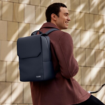 Nuitée Backpack, Dark Blue, Silver Colour