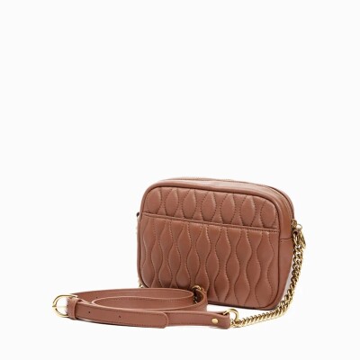 Sac caméra nat & nin Emma Camel - Cuir lisse