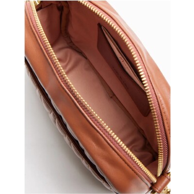 Sac caméra nat & nin Emma Camel - Cuir lisse