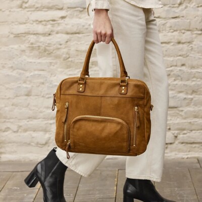 Sac cabas nat & nin Macy Epice - Cuir peau de pêche