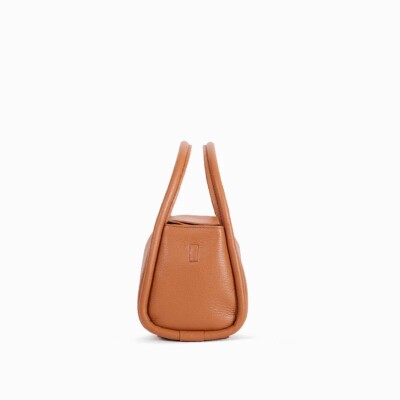 Sac à main nat & nin Min Harper Pécan - Cuir grainé