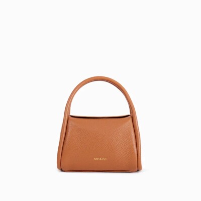 Sac à main nat & nin Min Harper Pécan - Cuir grainé