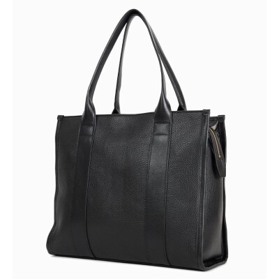 Sac à main nat & nin Opéra Noir Grainé - Cuir grainé