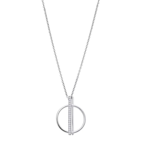 Collier LOTUS Silver Pure Essential LP3061-1/1 en argent et oxydes de zirconium