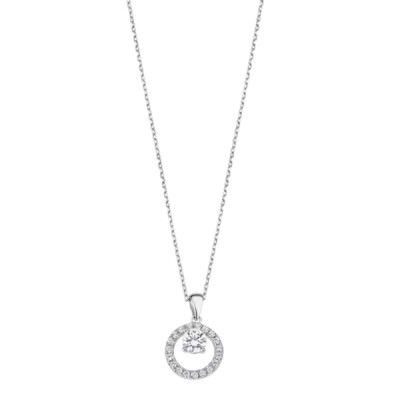 Collier LOTUS Silver en argent et oxydes de zirconium