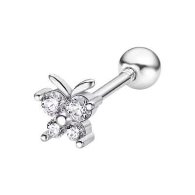 Piercing LOTUS Silver en argent et oxydes de zirconium