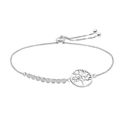 Bracelet LOTUS Silver Arbre de vie en argent et oxydes de zirconium