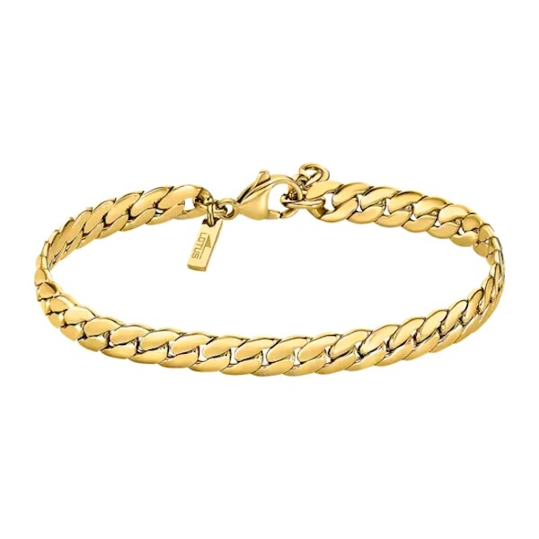 Bracelet chaîne LOTUS Style pour homme acier doré