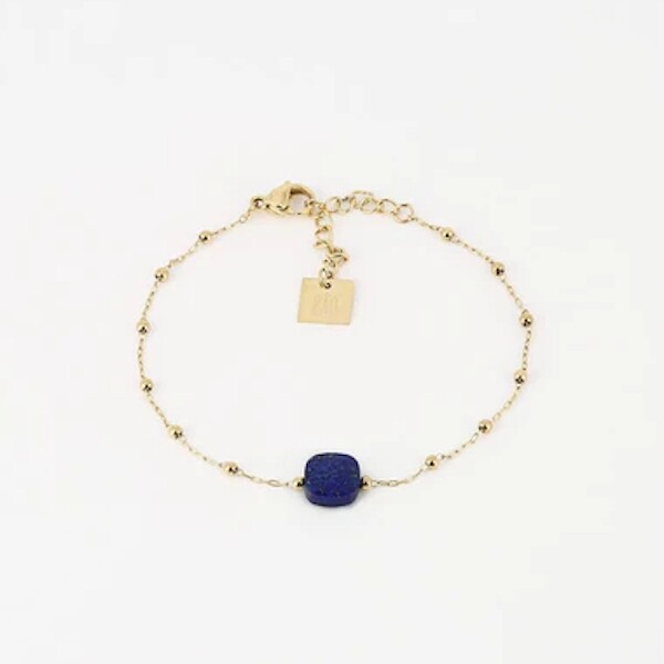 Bracelet chaîne chapelet ZAG Pablo Lapis lazuli
