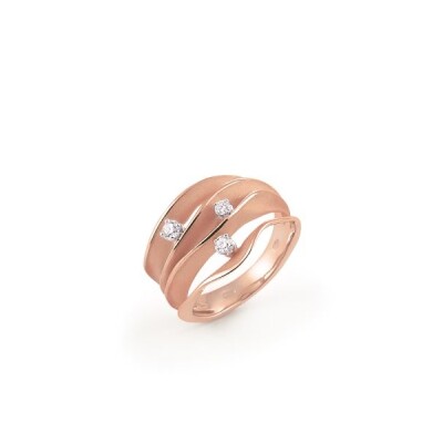 Bague AnnaMaria Cammilli Dune Pink Champagne Gold avec diamants