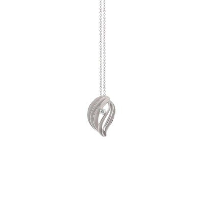 Pendentif AnnaMaria Cammilli Velaa star White Ice gold avec diamant