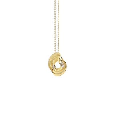 Pendentif AnnaMaria Cammilli Dune Electa Yellow Sunrise gold avec diamants