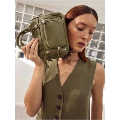 Sac cabas nat & nin Micro Macy Thym - Cuir grainé
