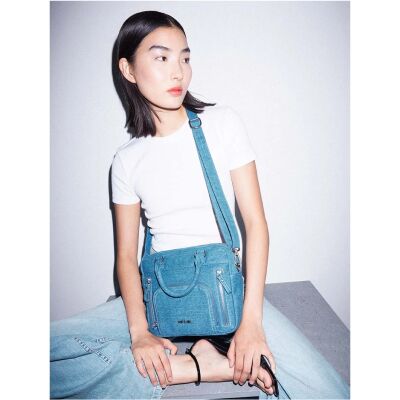 Sac à main nat & nin Mini Macy Denim - Denim de coton