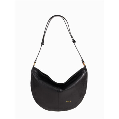 Sac cabas nat & nin Rodéo Noire glacé - Cuir glacé craquelé