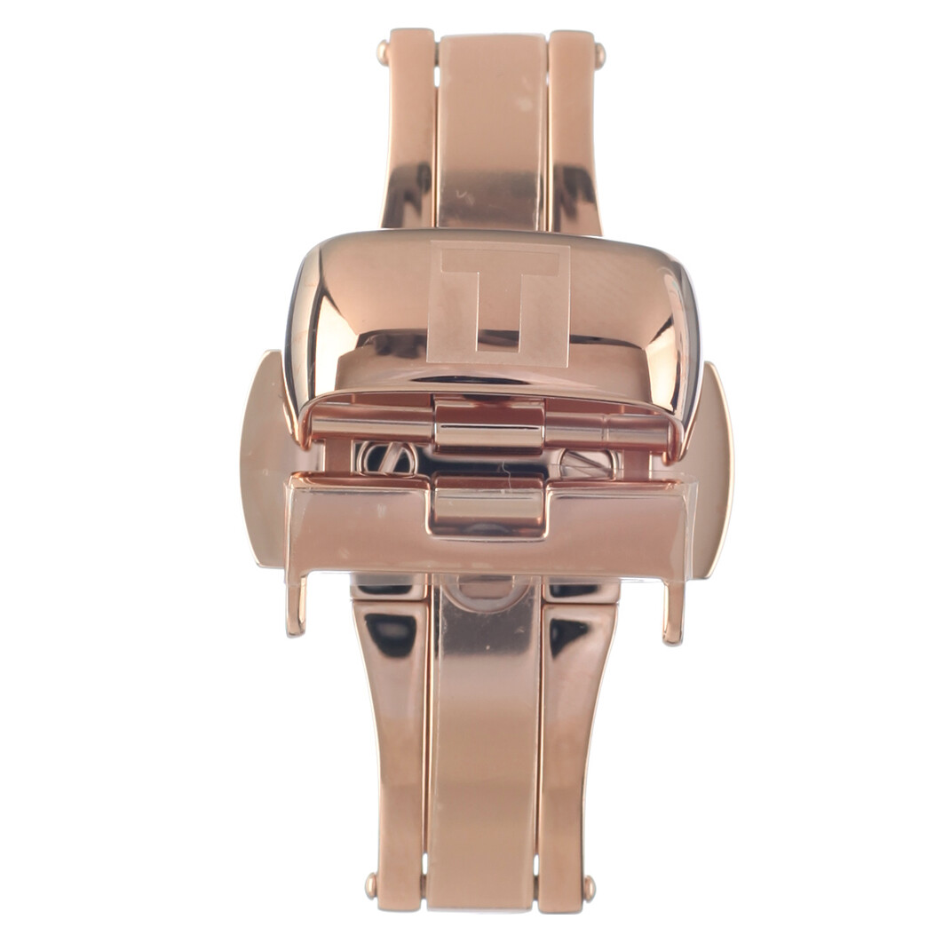 Achat Boucle déployante Tissot pour bracelet cuir 15mm acier doré rose