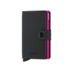 Porte-cartes SECRID Miniwallet Matte Black & Fuchsia