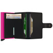 Porte-cartes SECRID Miniwallet Matte Black & Fuchsia